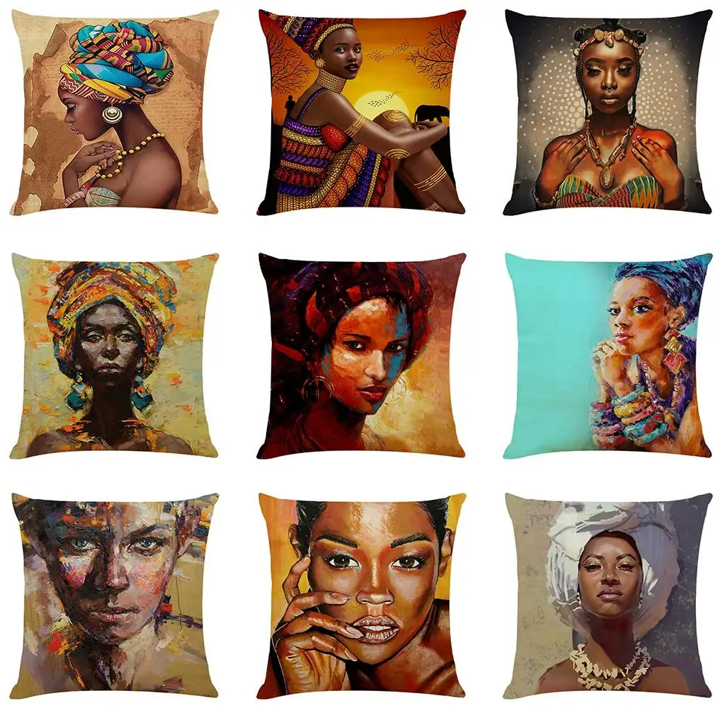 

Vintage-Home Women Pillowcase Cushion Cover African Throw Pillow Covers
