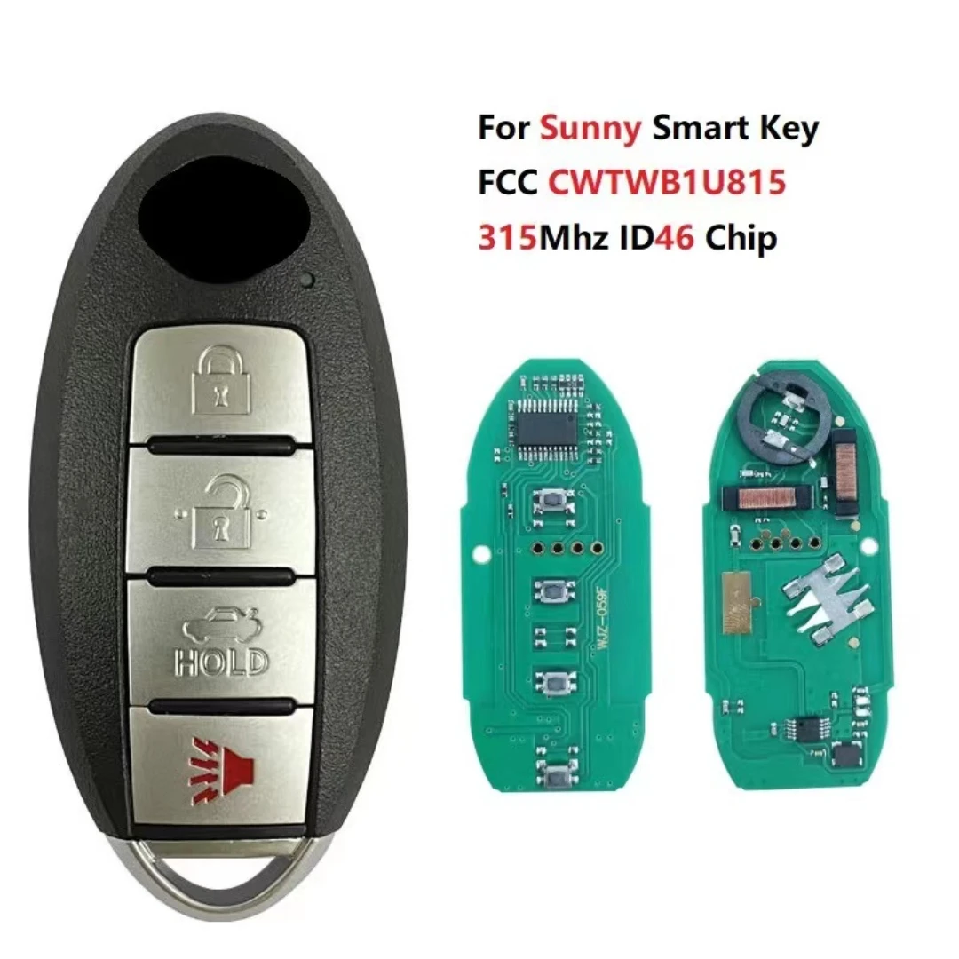 

Для Nissan 4 key smart key 315Mhz FCC CWTWB1U815 PCF7952
