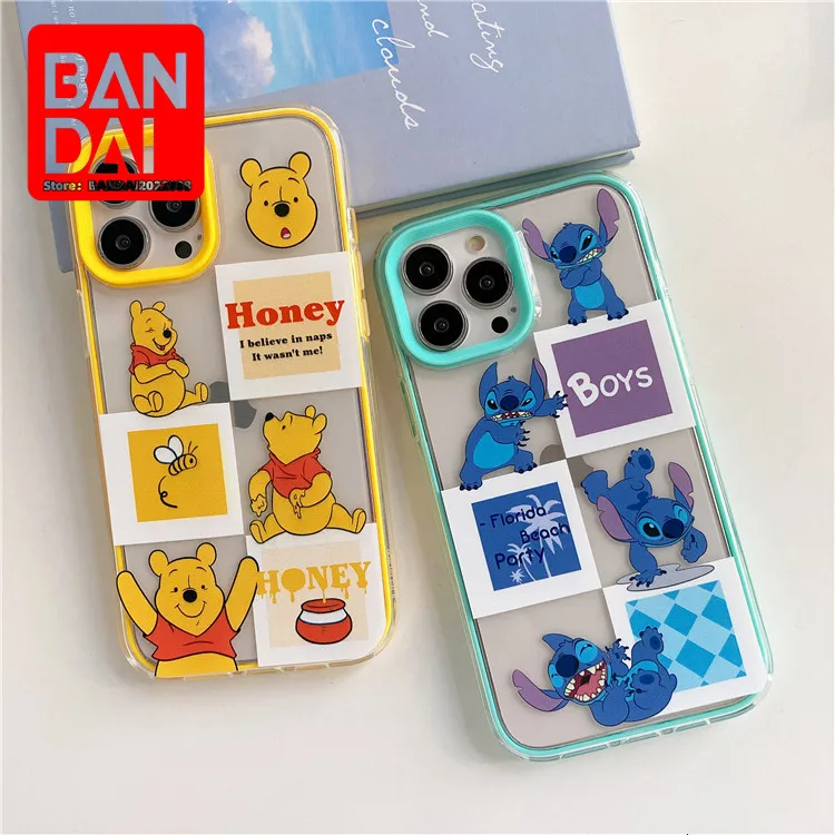 

Cartoon For Iphone13 Cute Pooh Bear Phone Case 11 Creative XR Apple 7P/8Plus Transparent Soft Case