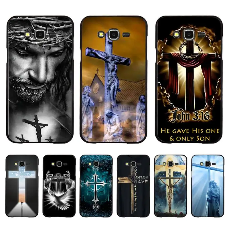 

Jesus Christ Cross Phone Case For Samsung Galaxy J 4plus J6 J5 J72016 J7prime cover for J7Core J6plus Back Coque