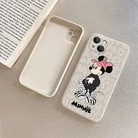 phone case 11 mickey cartoon white for iphone 13 12 11 pro max 7 8 plus xr xr xs max 6 6s se cover luxury coque liquid silicon