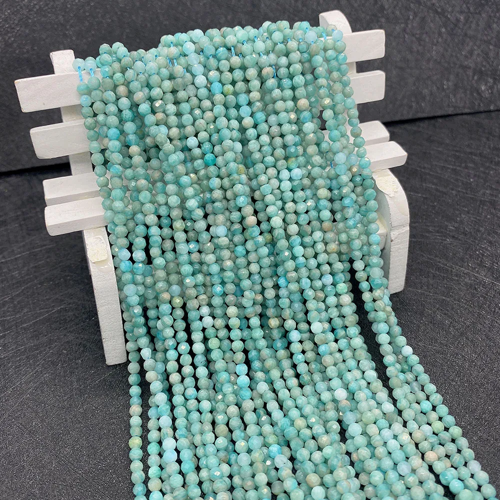 

2mm 3mm 4mm Natural Stone Beads Faceted High Quality Semi Precious Loose Spacer Beads DIY Jewelry Making Necklace Bracelet