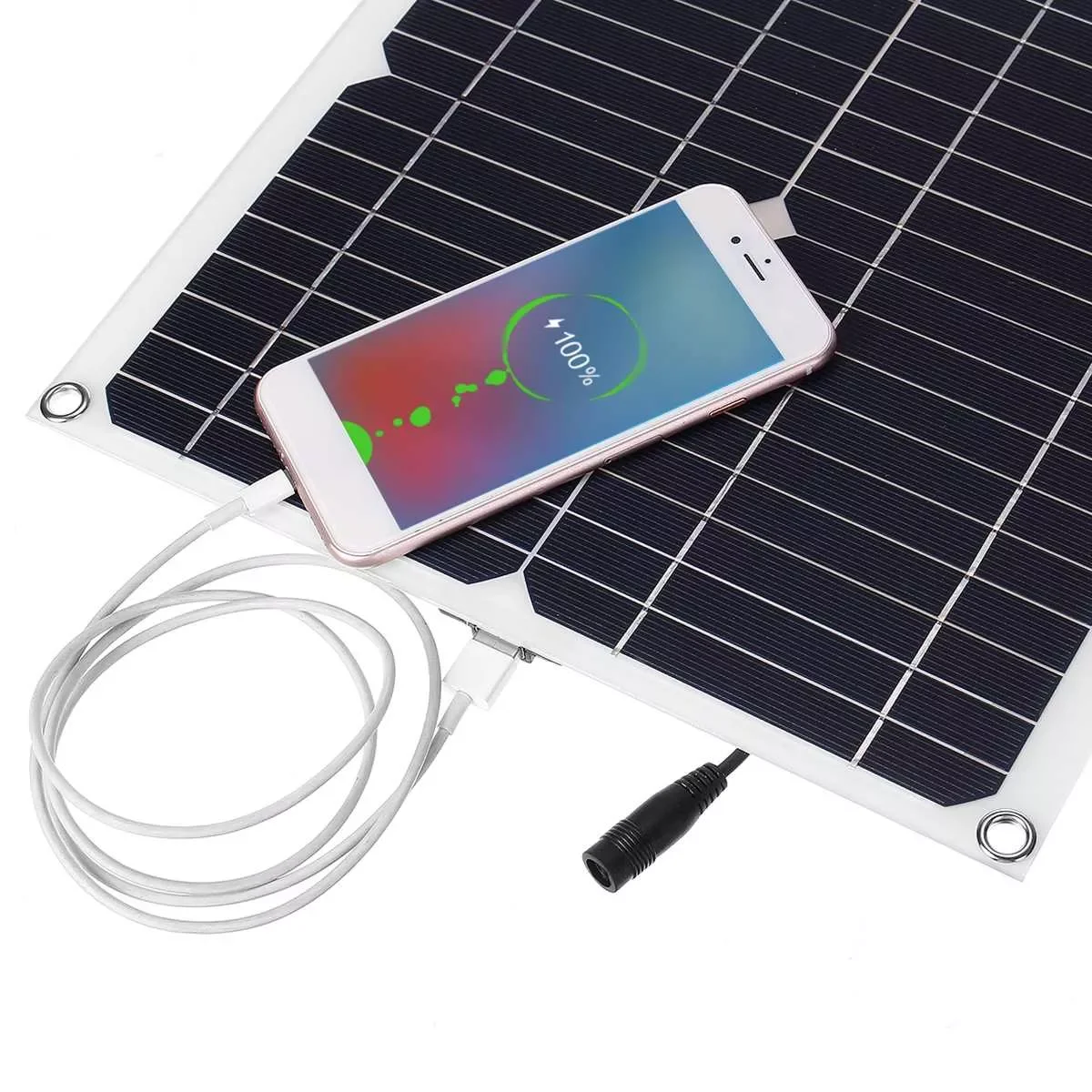 

30A Controller Solar Panel USB 5V DC 12V Flexible Solar cells for Car Ship Yacht Battery Charger Waterproof