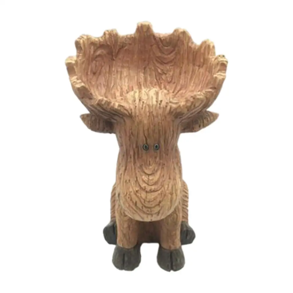 

Статуя оленя из смолы, художественное изделие, скульптурные ключи, хранение ювелирных изделий, Декор для дома и офиса