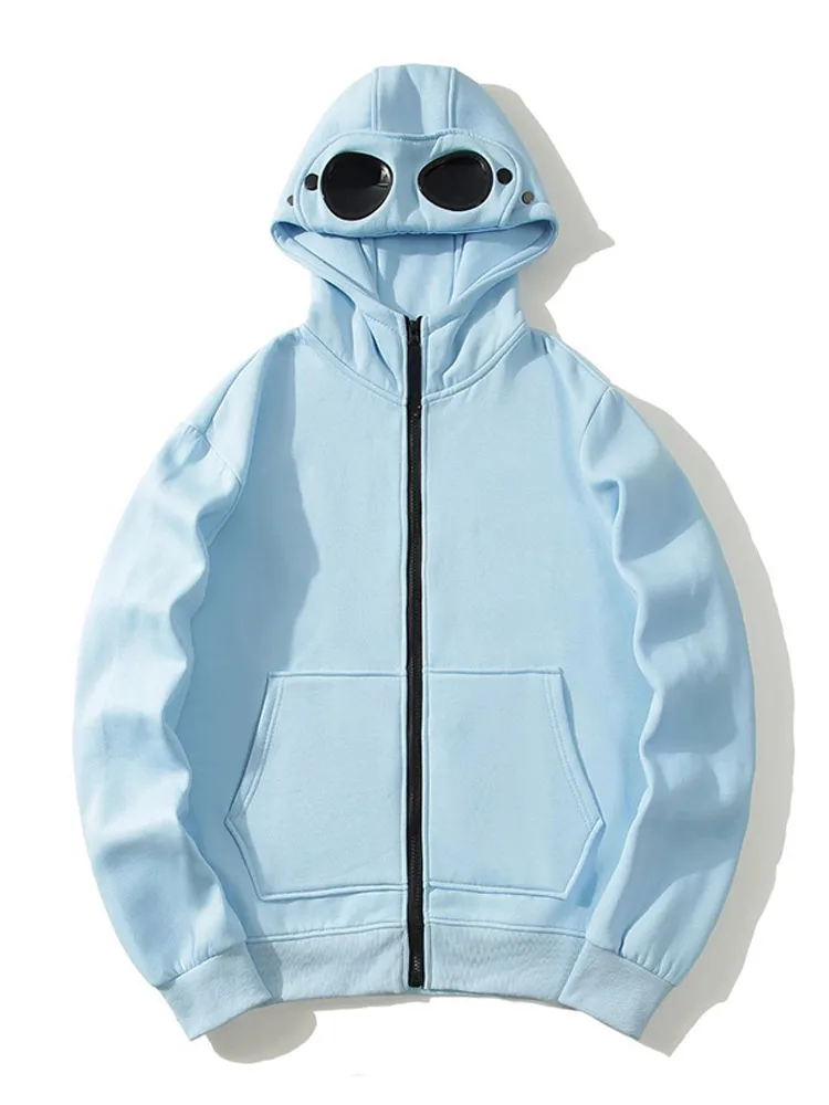 Повседневная мужская толстовка с капюшоном трендовые солнцезащитные очки на