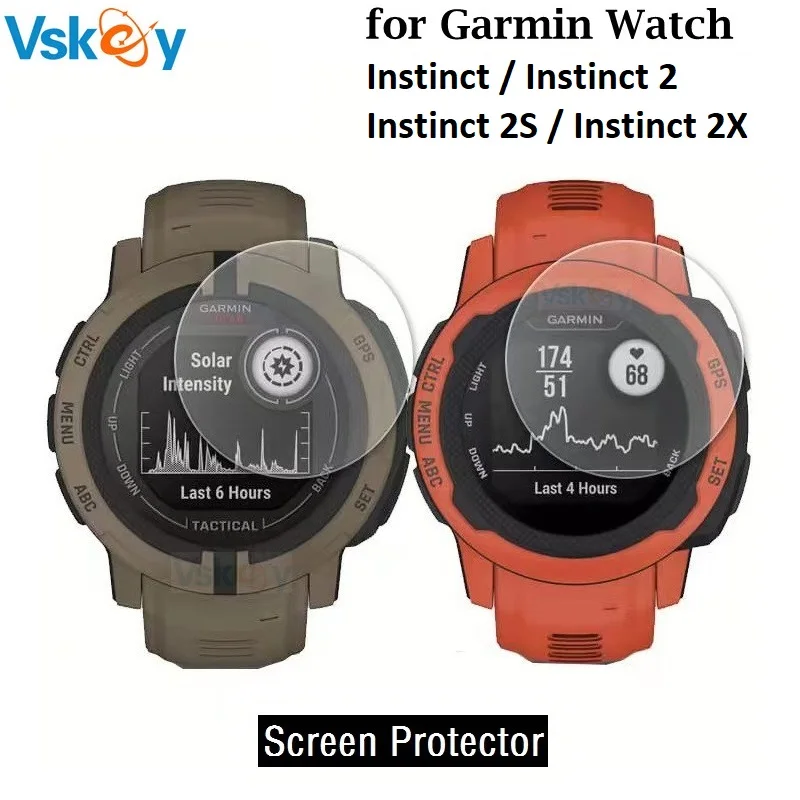 

VSKEY 100PCS Smart Watch Screen Protector for Garmin Instinct 2s Tempered Glass Protective Film for Garmin Instinct Accessories