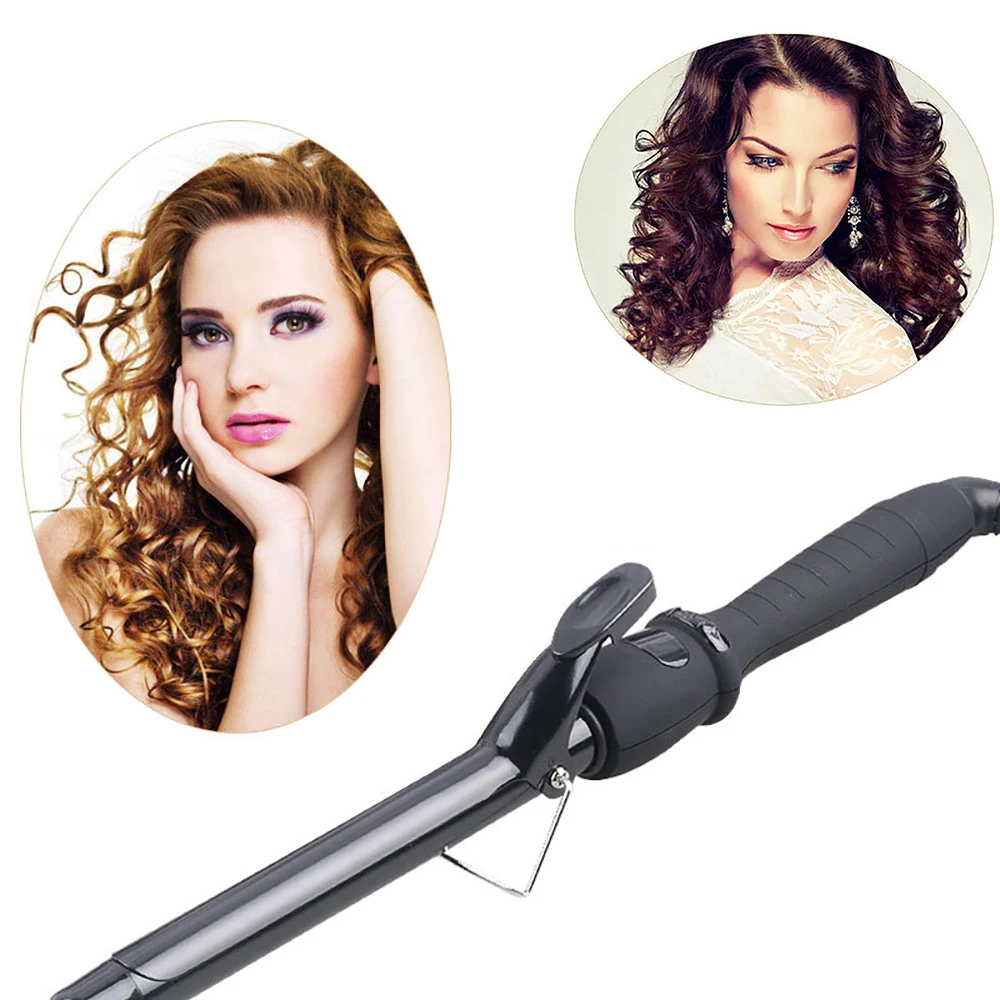 Curling Iron with Tourmaline Ceramic Coating Hair Curler Wand Anti-scalding Insulated Tip Salon Curly Waver Maker Styling Tools | Красота и