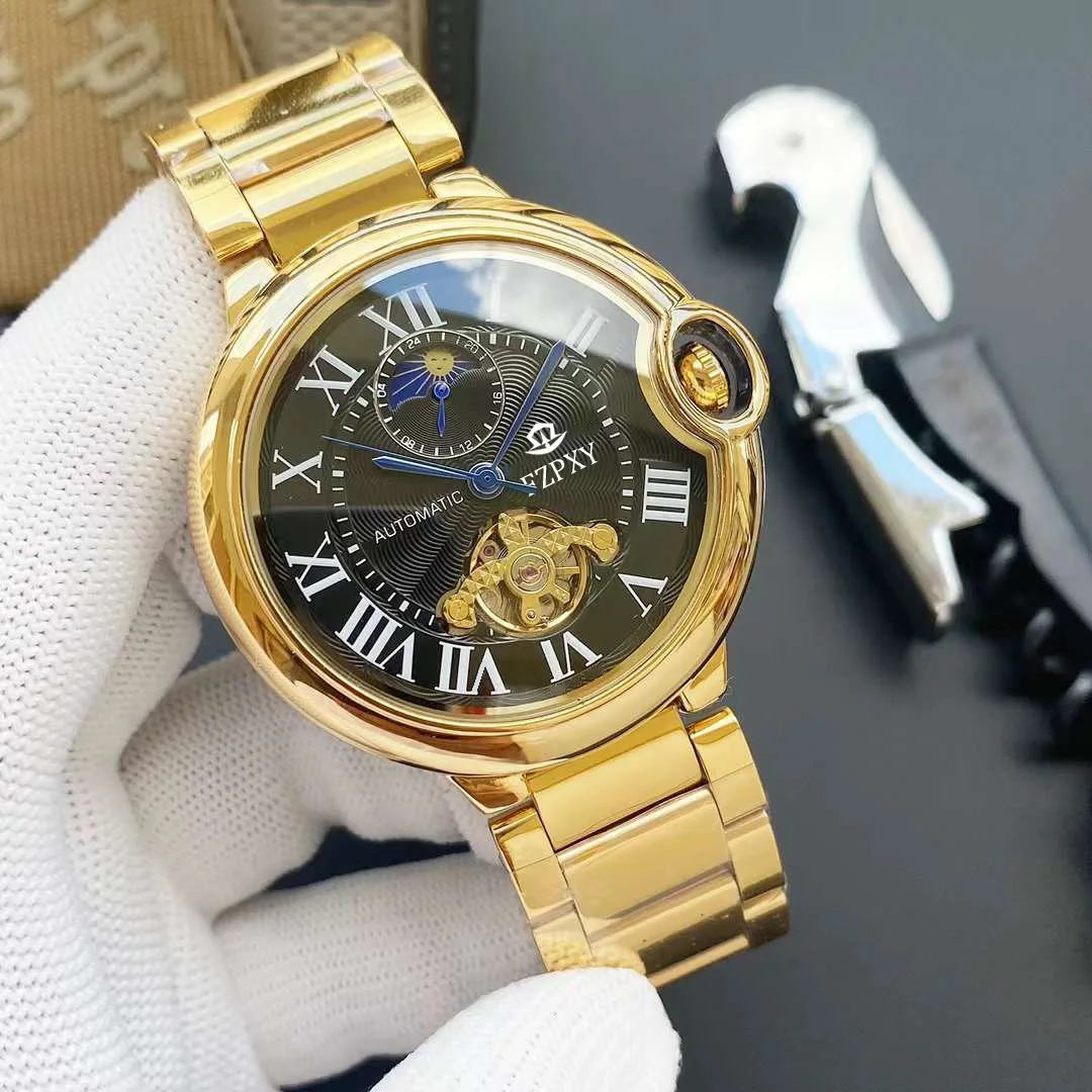 

AAAAA Original Brand Watches For Mens Business Full Stainless Steel Automatic Date Watch Luxury Chronograph Sport Fashion casual