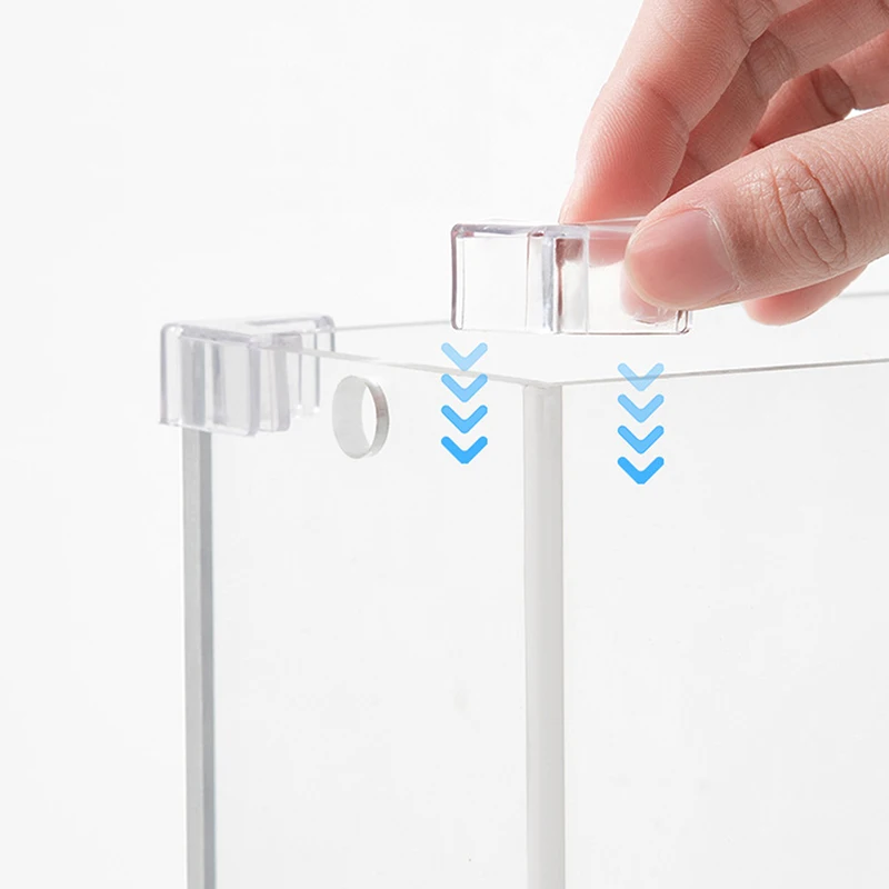 4 шт./набор силиконовые прозрачные уголки для аквариума