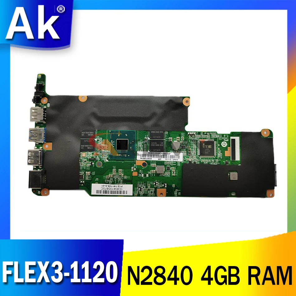 

FOR LENOVO FLEX3-1120 LAPTOP MOTHERBOARD with N2840 YOGA 300-11IBY MAINBOARD 4GB RAM ONBOARD 5B20J08382 FULL TEST
