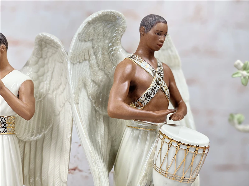 Lenox керамическая ручная роспись золотая калька ангел сквозь отец и сын