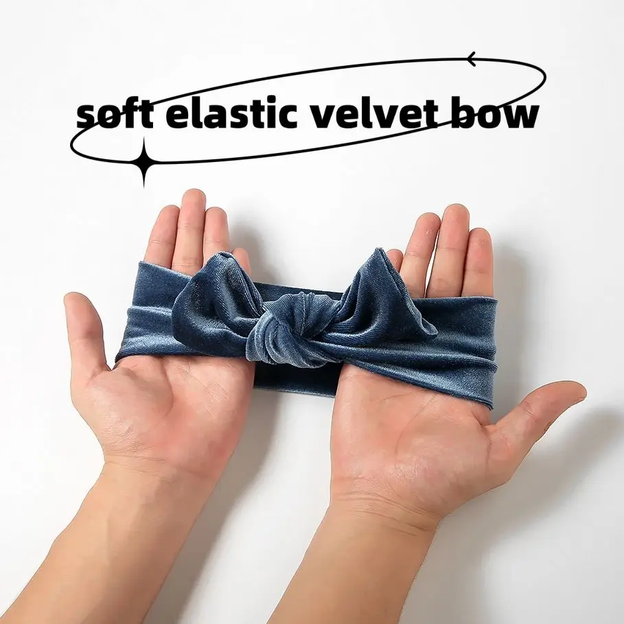 

повязка для новбантики для девочек резинки для волос детям резинки для волос 3 шт./компл. бархатная повязка на голову с бантом для маленьких ...