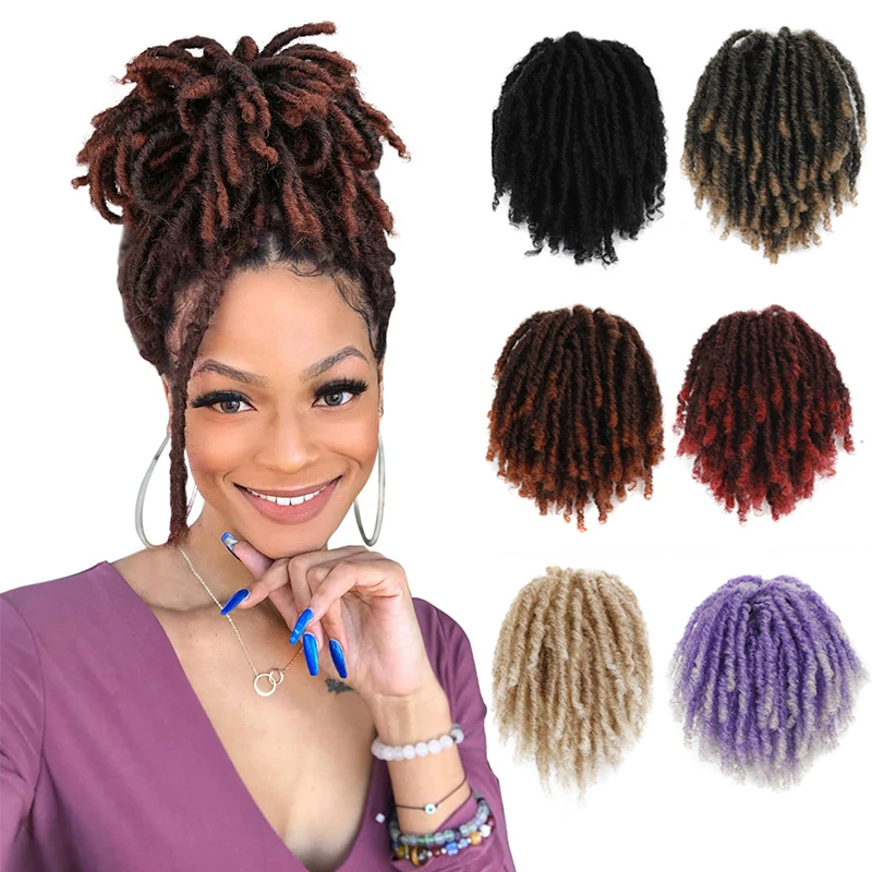 Серые вьющиеся удлинители волос для конского хвоста дредов зажим на шнурке