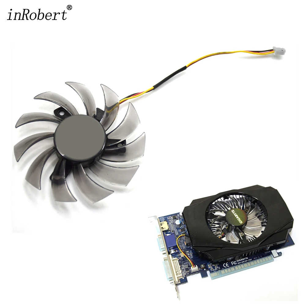 

75MM Power Logic PLD08010S12H DC 12V 0.25A 3Pin Computer Cooling Fan Gigabyte Geforce GTX 570 630 750TI Graphics Video Card