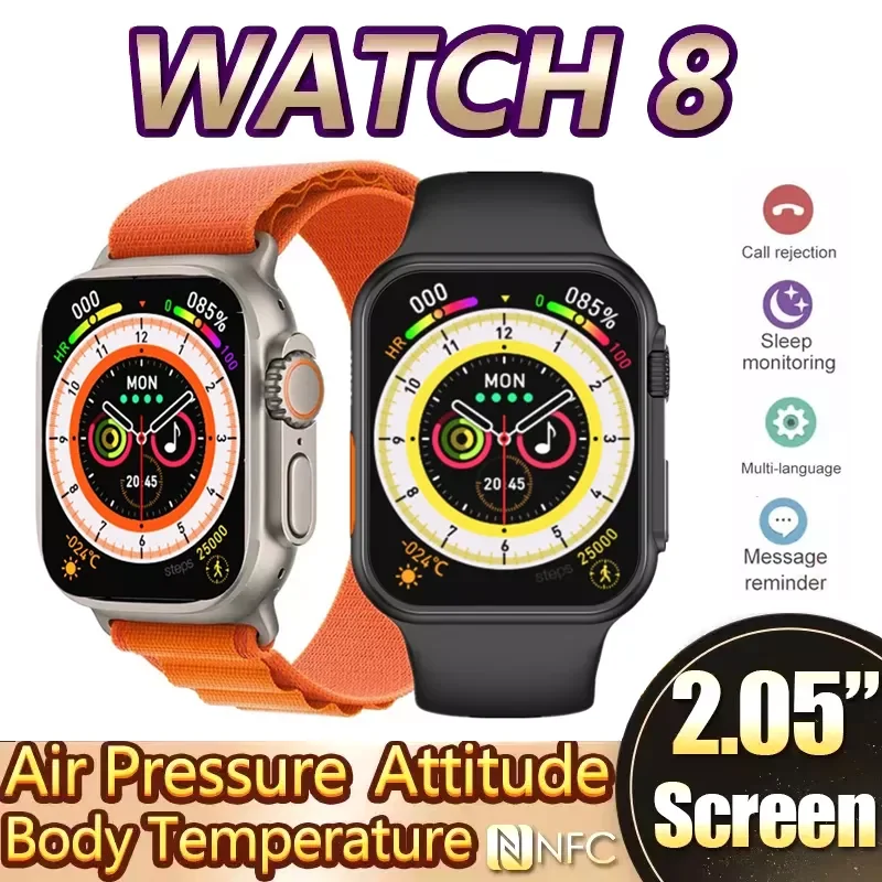 

NEW 2022 Watch Ultra S8 Smart Watch Series 8 Always-on Display Wireless Charging Men Women Smartwatch NFC Sports for Android ios