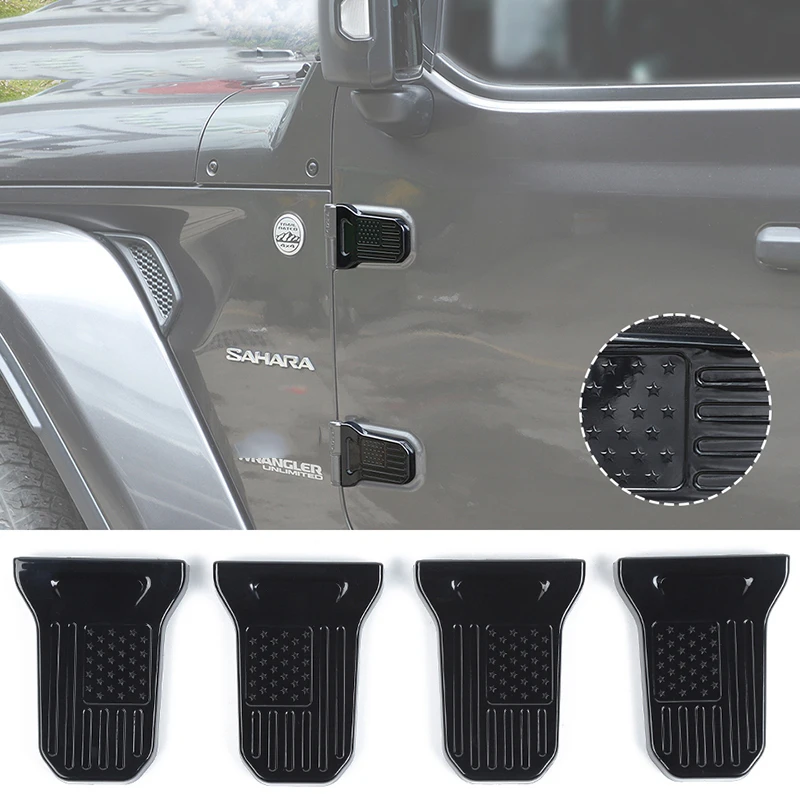 

Car Door Hinge Protector Trim Cover Stickers For Jeep Wrangler Jl Gladiator Jt 2018 -2022 2 /4 Doors Exterior Accessories