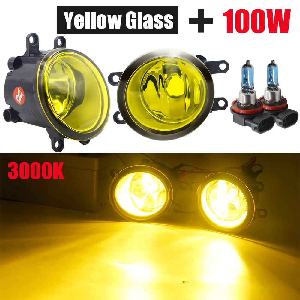 

2 X Галогенные Противотуманные фары для переднего бампера автомобиля, противотуманные фары 12 В для Toyota Highlander 4runner Yaris Urban Cruiser Matrix Solara RAV4 Avalon