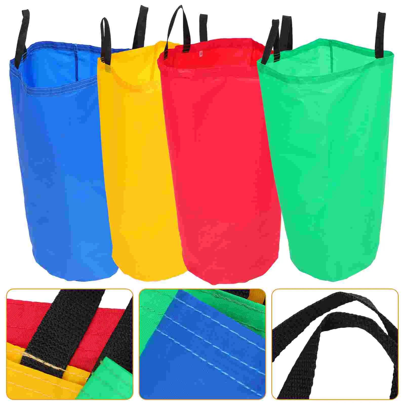 

4 Pcs Potato Children's Jumping Bag Parent-child Toy's Kids Bean Sack Race Cloth