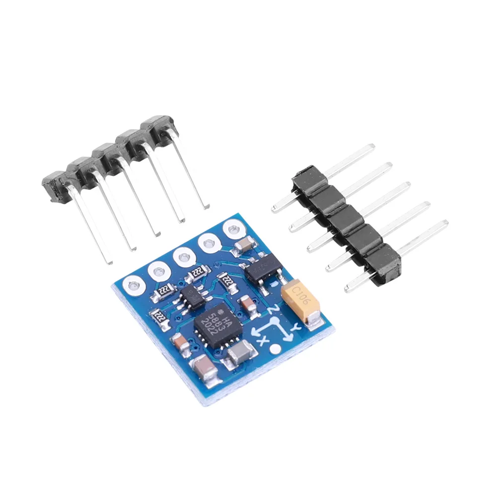 Магнитный магнитный датчик F 3 Axis I2C IIC, трехосевой компас, магнитный  сенсорный модуль HMC5883L для Arduino