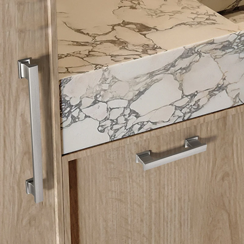 WV Современный шкаф для хранения черное золото ручки и кухонного шкафа ящиков