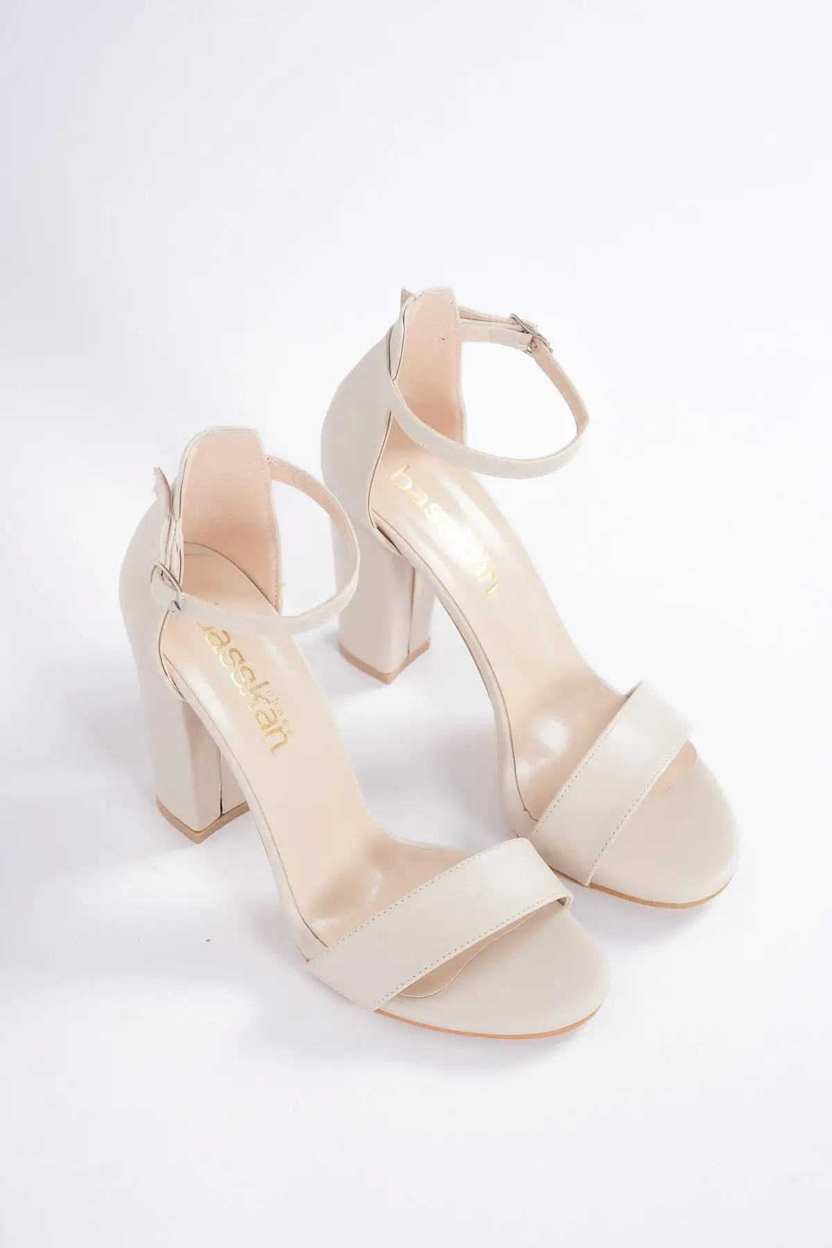 

BASSKAN, женская обувь на высоком толстом каблуке, одна повязка, съемные изделия