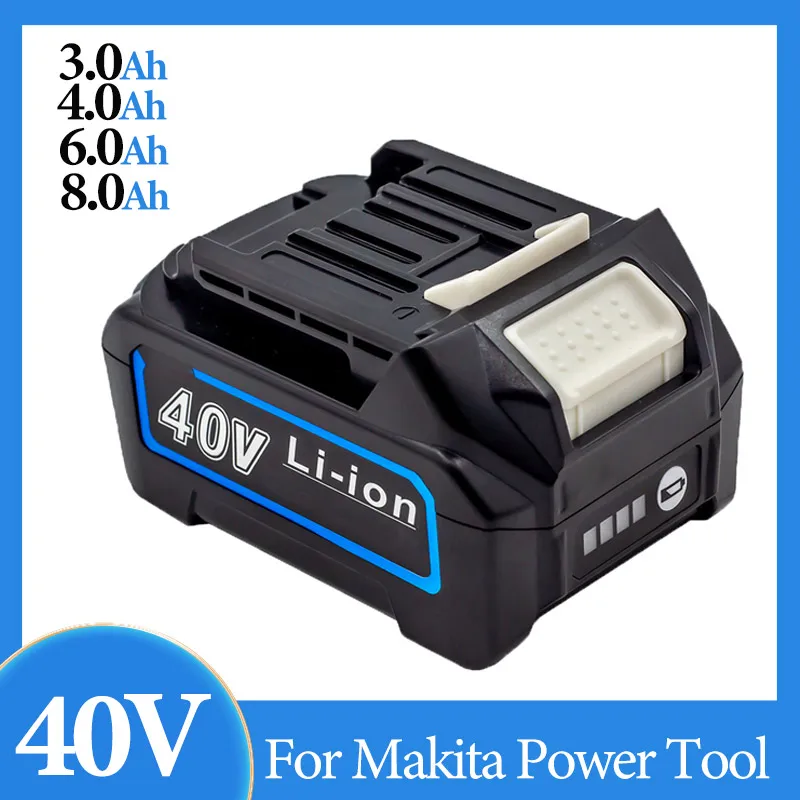 

Аккумулятор для электроинструмента Makita, перезаряжаемая батарея 40 В, 3 Ач, 4 Ач, 6 Ач, 8 Ач, для BL4025, BL4040, BL4020, BL4050, BL4060, BL4050B