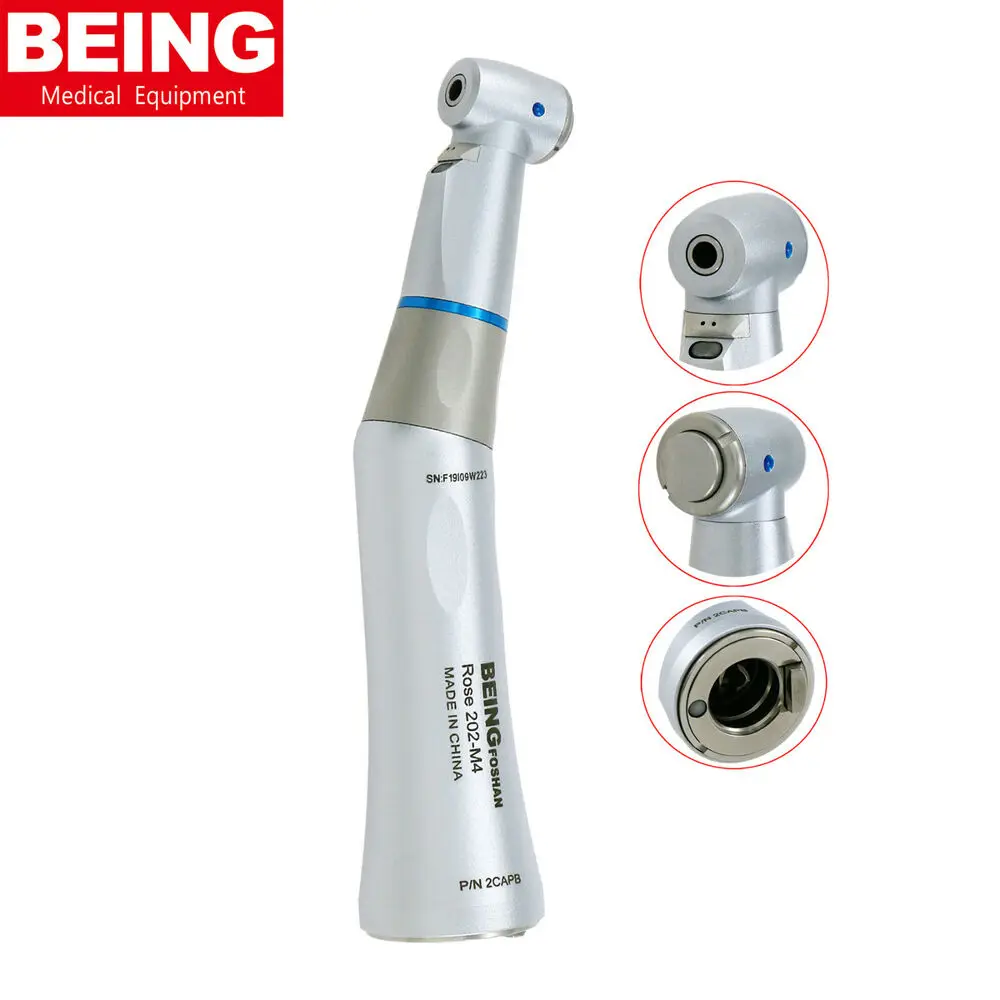BEING Dental Fiber Optic Contra Angle Low Speed Handpiece fit KAVO NSK 202CAP B