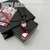 1 piece 3d mini sneakers keychain mobile phone key pendant aj shoes gift box suit gifts for man boyfriend 2022 birthday present