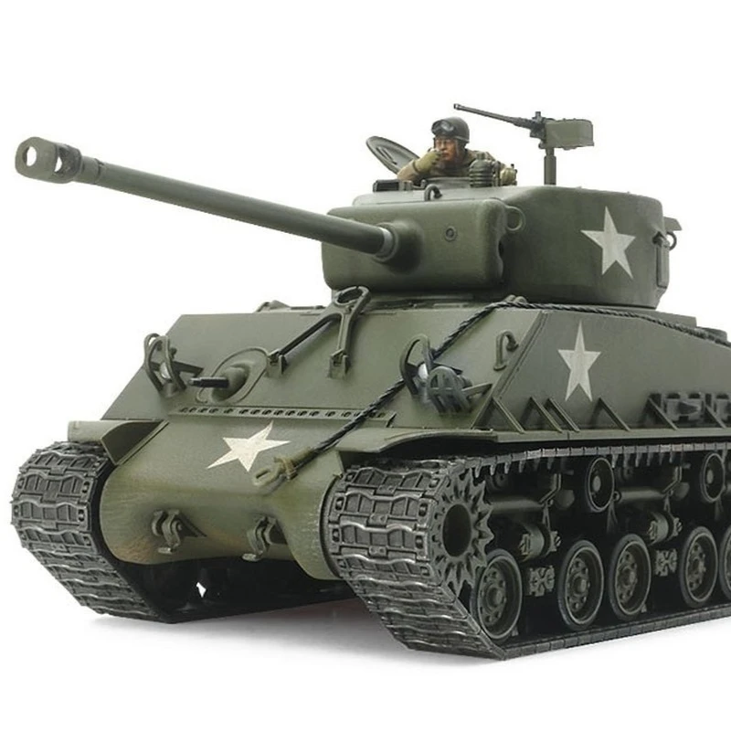 Фото Tamiya 1/48 Мировая война II Американский средний танк M4a3e8 «Шермен» 32595, военная периферия, собранная модель танка, игрушка №3