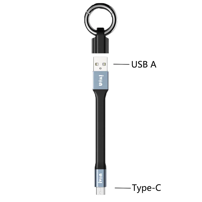 

Мини-брелок Портативный USB-кабель для передачи данных для iPhone 14 3A Быстрая зарядка Тип C Micro USB C Короткий кабель Шнур для Xiaomi Huawei Poco