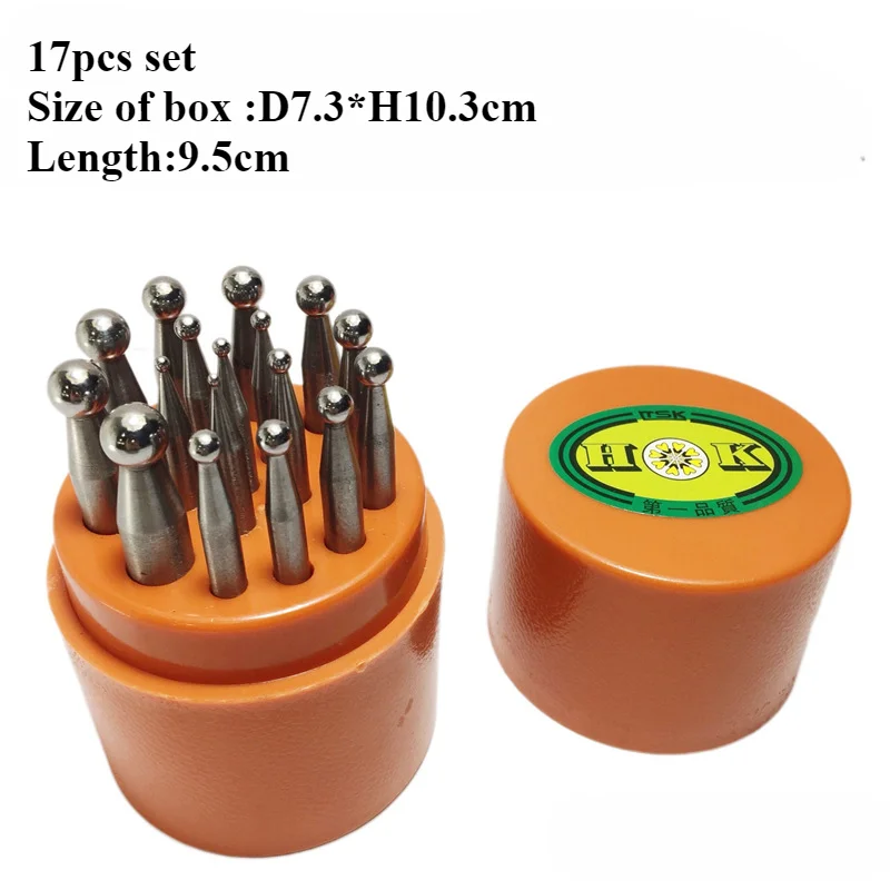 Набор металлических отверстий для изготовления ювелирных изделий 17 шт.