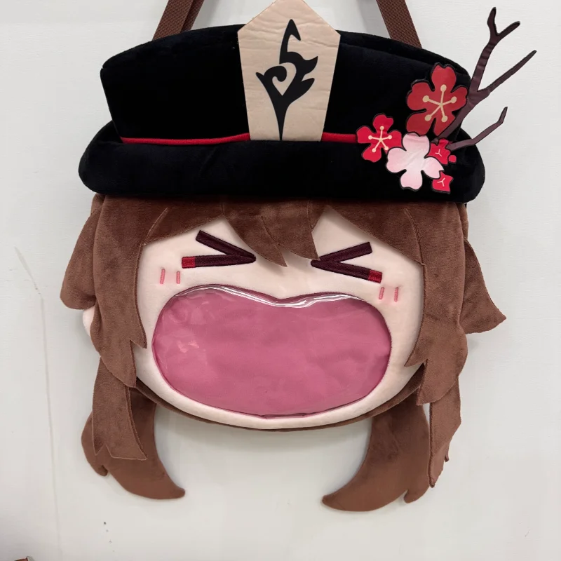 Игра Genshin Impact Hu Tao Kawaii Косплей плюшевый рюкзак для девочек вечеринки Вечеринка