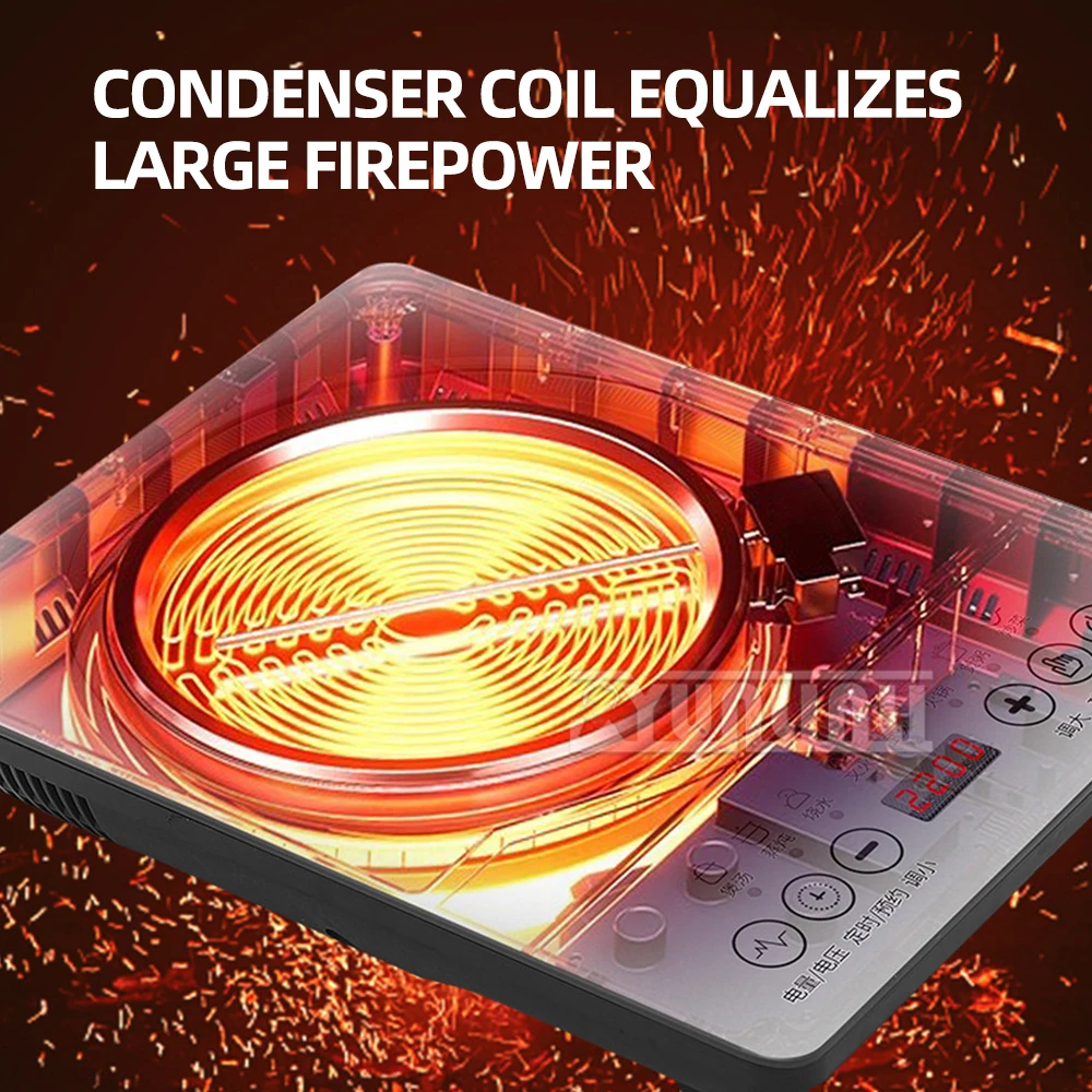 Коммерческая индукционная плита 2200 Вт бытовая многофункциональная