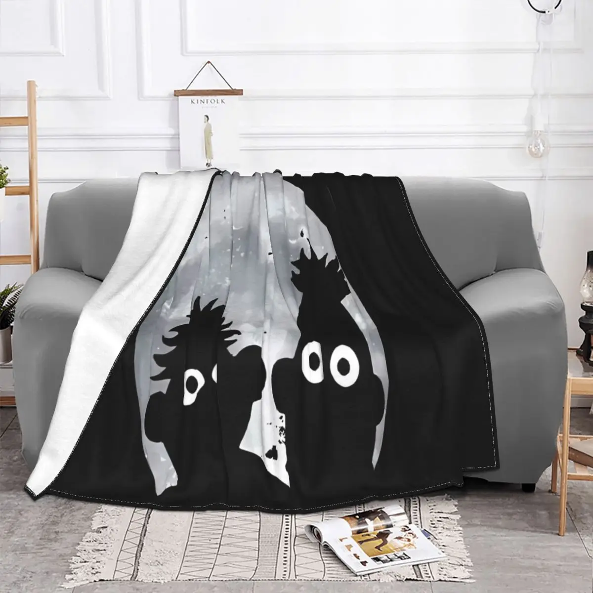 Эрни и Берт луна Стёганое одеяло тонкое