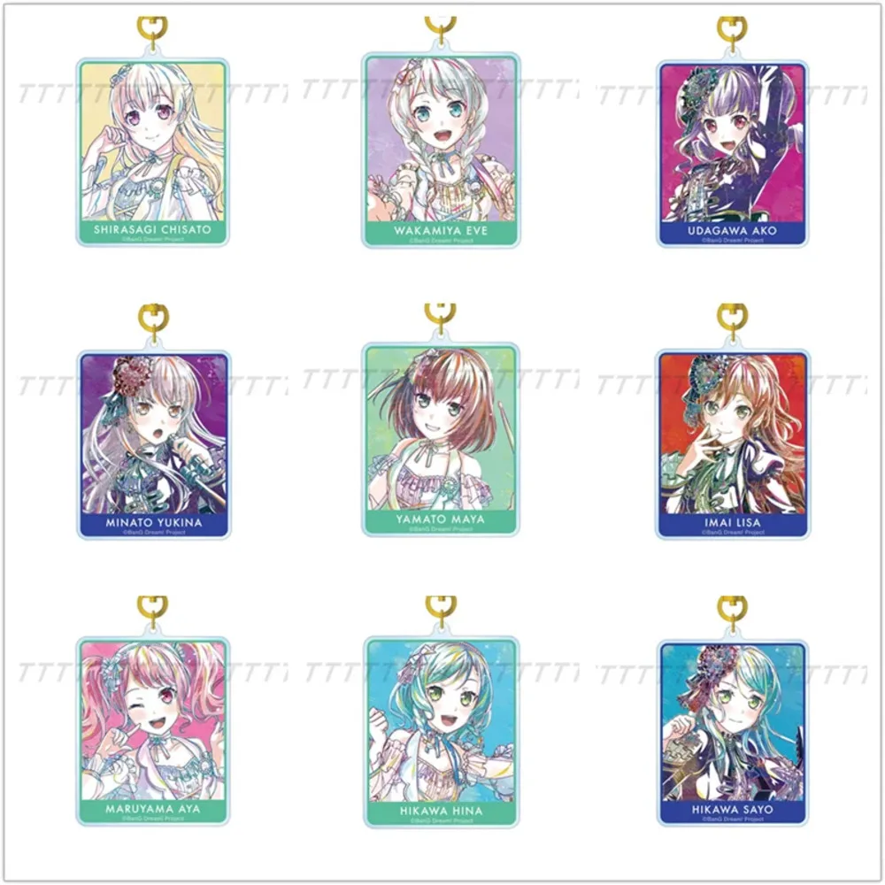 Игра Hikawa Hina Chisato Minato Yukina Shirokane Rinko брелок кукла аниме акриловый кулон для подарка