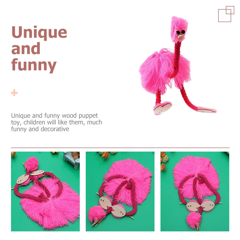 Пушистые животные кукла страус марионетка детские игрушки забавная фигурка