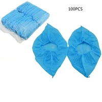 non woven fabric disposable shoes covers with elastic band breathable dust proof thickened anti slip anti static shoe covers