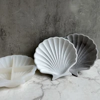 shell tray silicone mold ginkgo leaf storage plaster plate tray gypsum mold flower pot concrete leaf shaped epoxy resin moulds