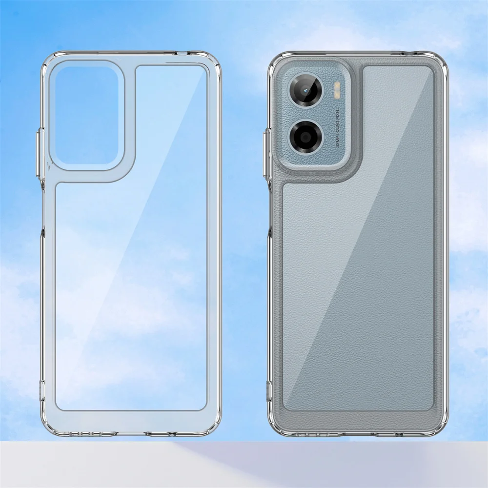 Чехол для телефона Motorola Moto E15 5G Fusion PMMA + ТПУ MotoE15 E 15 полная защита прозрачный чехол