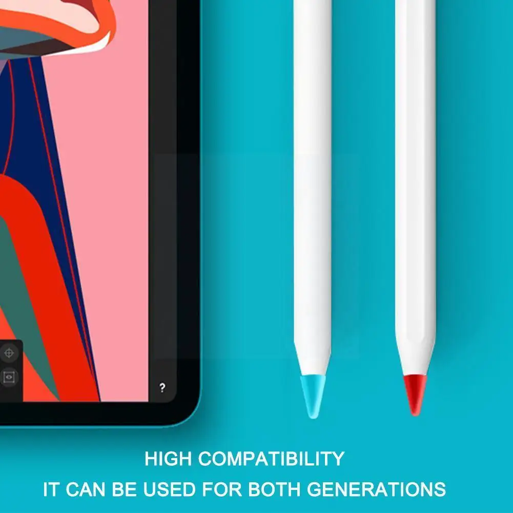 

Силиконовый чехол для Apple Pencil со сменным наконечником, беззвучный наконечник для IPad Pencil 1 2, перо для стилуса, защитный чехол H4N2, 50 шт.