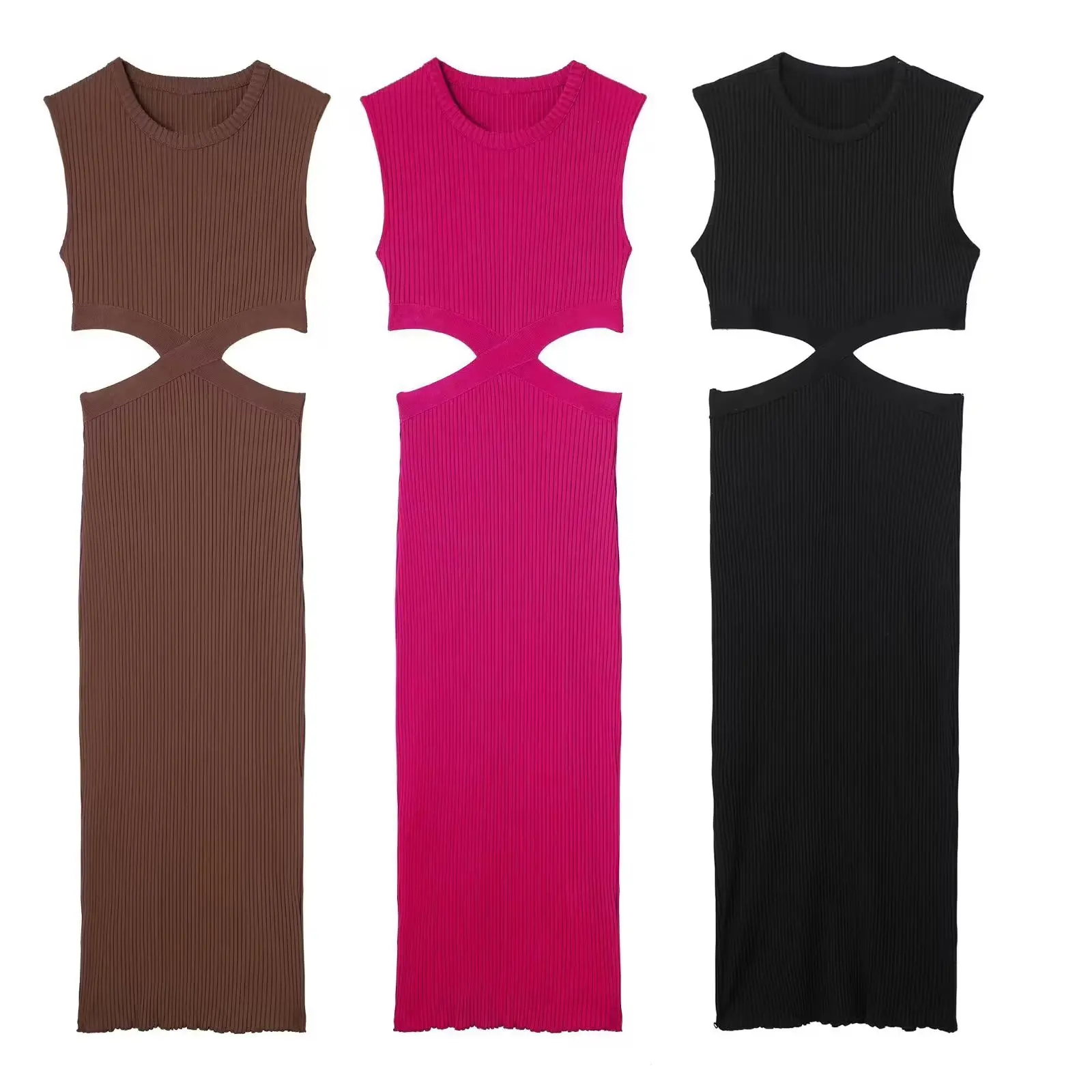 

Dress Women's 2023 New Fashion Solid Slim Fit Mini Dress Vintage Short Sleeve Women's Dress Sweatshirt Versatile Fashion EF1989H