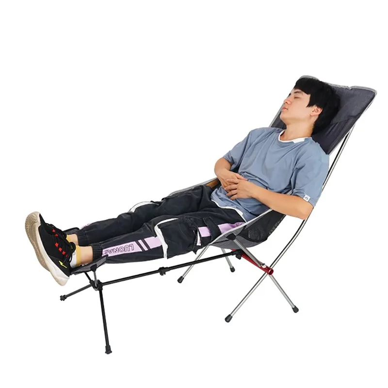 

Outdoor Portable Folding Chair Footrest Portable Recliner Lazy Foot Retractable Extension Leg Stool Pedal Aluminum Chair