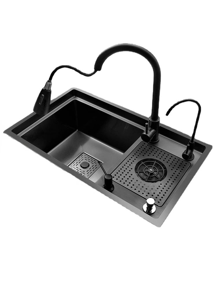 

Cup washer sink nano kitchen 304 stainless steel wash basin thickened single-slot wash basin under the counter basin wash basin