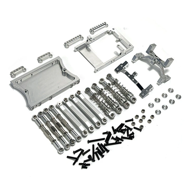 

For MN D90 MN98 MN99S Metal Chassis Link Rod Servo Mount Shock Absorber Beam Set 1/12 RC Car Upgrade Parts