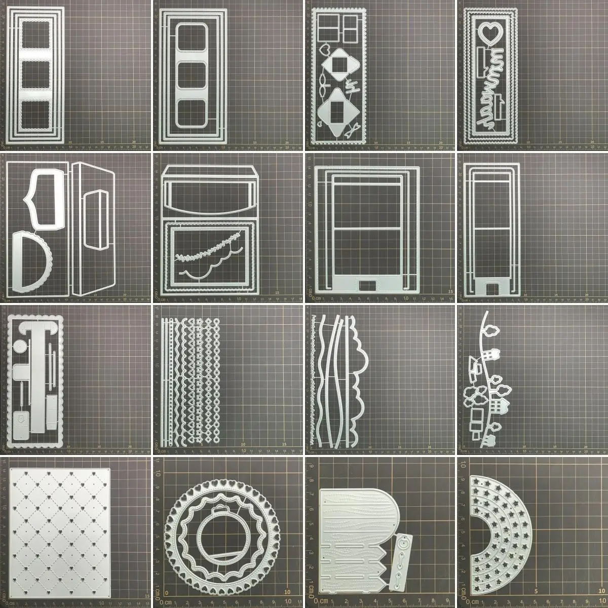 

20 видов рамки для карт, кромки, металлические трафареты, трафареты для «сделай сам», скрапбукинг, декоративное тиснение, ручная работа, высе...