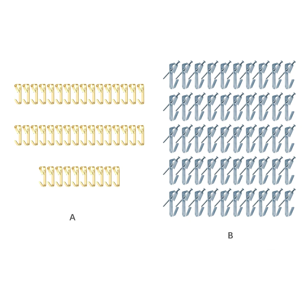 

Вешалка для фотографий 100 шт., в стиле Хо, металлическая застежка-крючок, компактный, простой в использовании, золотистый цвет