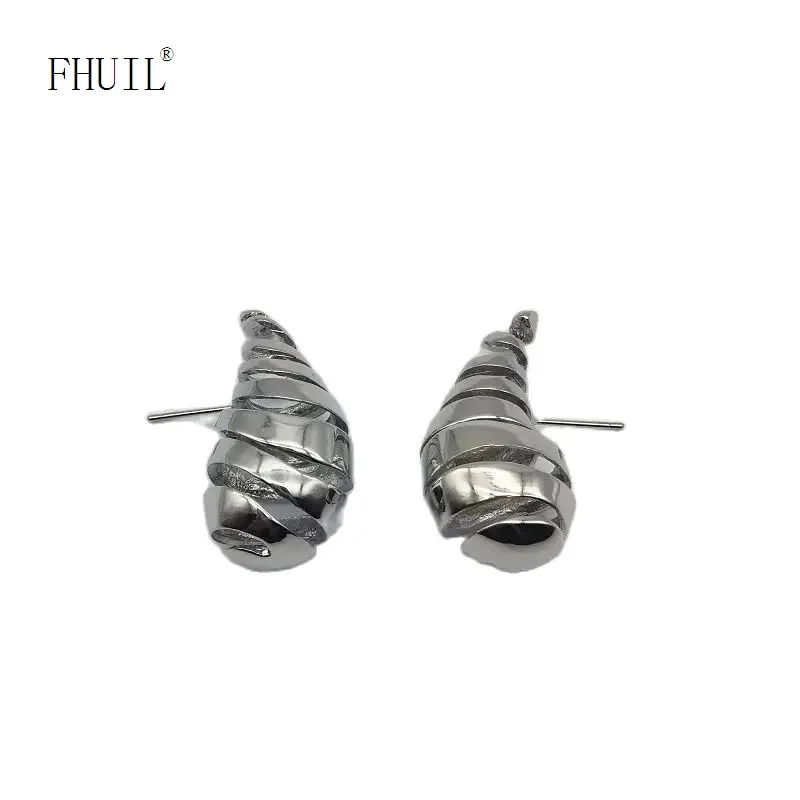 

Серьги-капли серебряного цвета для женщин и девушек, креативный дизайн, элегантная Модная бижутерия, толстые каплевидные Ушные Кольца, аксессуары, подарок
