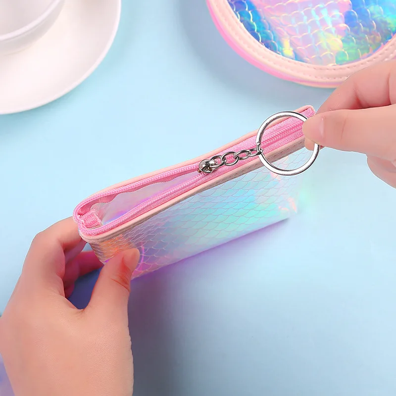 Summer New Brand Leather Coin Purses Small Fresh Casual Pu Coin Wallet Women Fashion Cute Colorful Key Card Money Zipper Bag