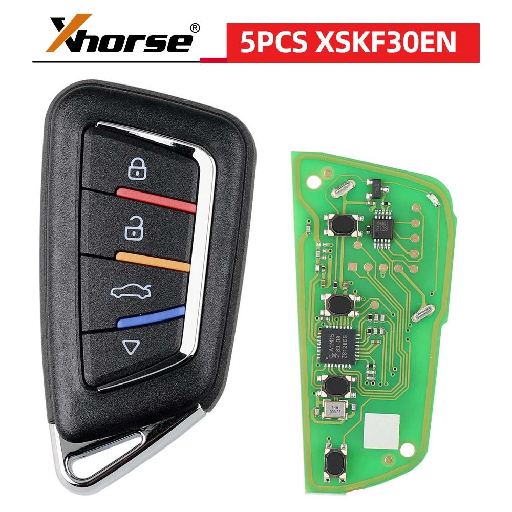 5 шт./партия Xhorse XSKF30EN кристаллический универсальный смарт-ключ с дистанционным