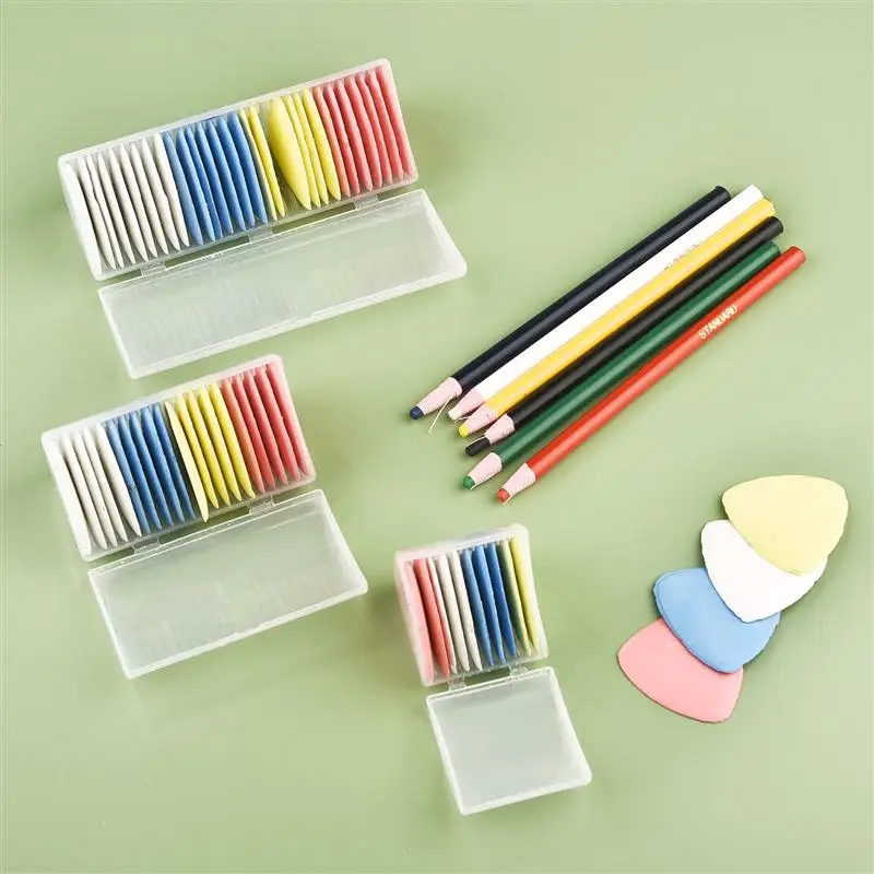 Multicolor Fabric Tailors Chalk Erasable Fabric Marker Patchwork Clothing Pattern DIY Sewing Tool Box Set Needlework Accessories